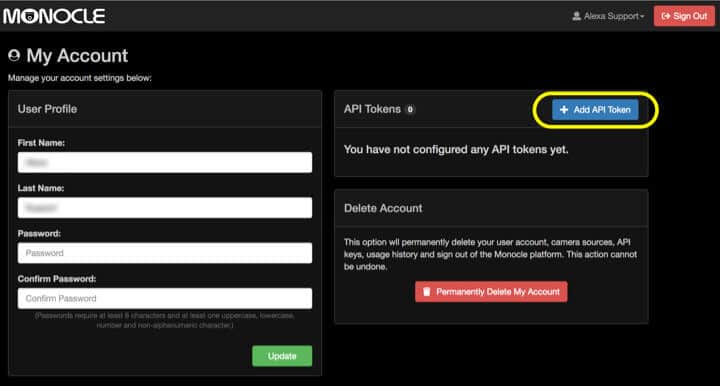 Monocle api token add Monocle api token add
