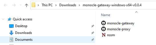 Monocle Gateway Files Monocle Gateway Files