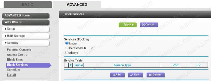 Netgear Router Blocked Services Netgear Router Blocked Services