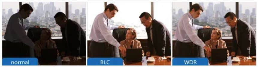 Normal vs BLC vs WDR Normal vs BLC vs WDR