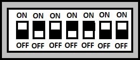PTZ camera dip-switch PTZ camera dip-switch