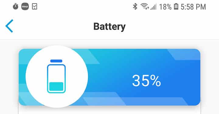 Reolink Argus 3 Battery Life at 35 Percent Reolink Argus 3 Battery Life at 35 Percent