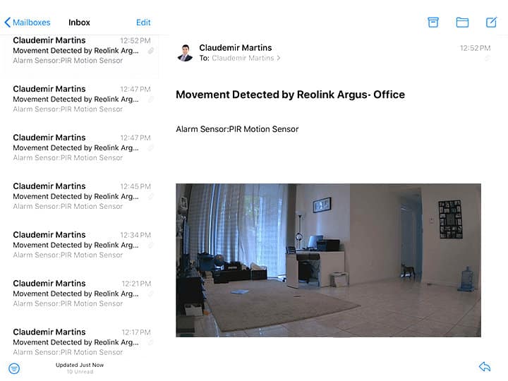 Reolink Argus 3 Email Alert Reolink Argus 3 Email Alert