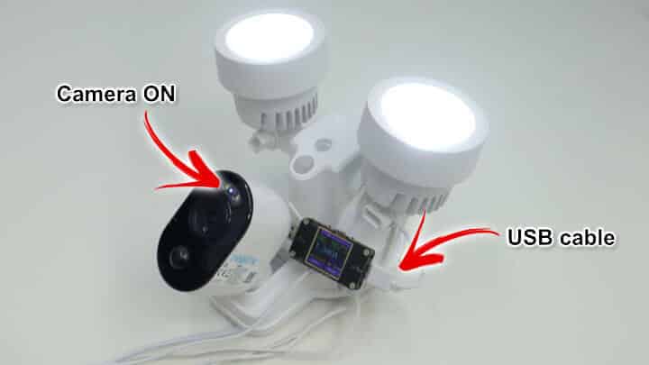 Reolink camera powered by the Wassertein Foodlight Reolink camera powered by the Wassertein Foodlight