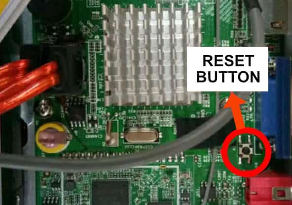 Reolink NVR reset button Reolink NVR reset button