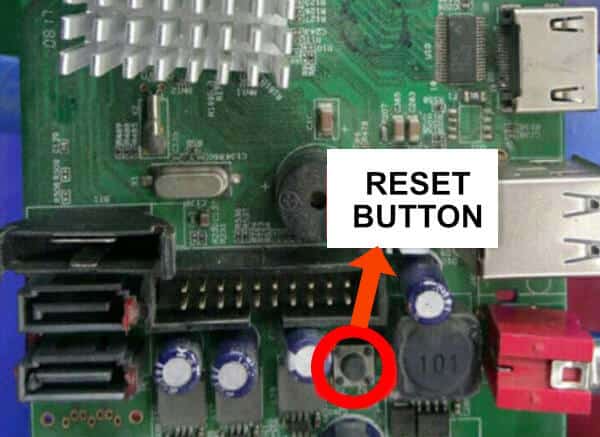 Reolink 8-ch NVR reset button Reolink 8-ch NVR reset button