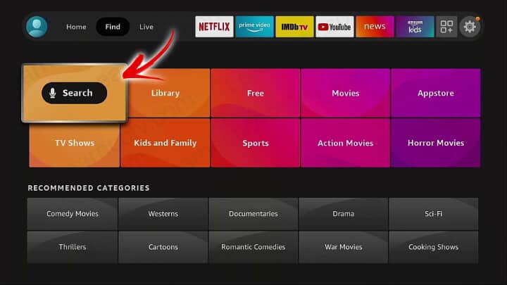Search on Fire TV Stick Search on Fire TV Stick
