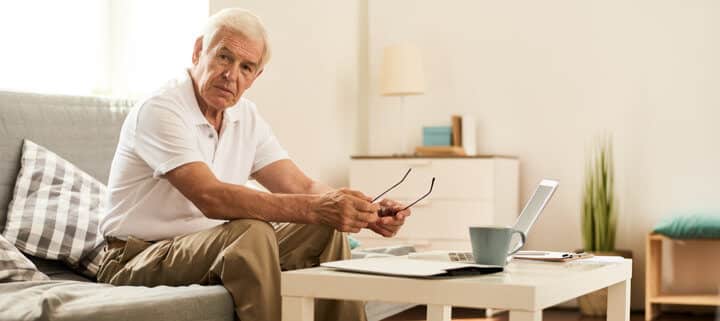 senior man at home senior man at home