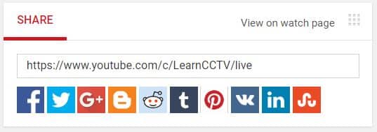 Share YouTube Live Stream Share YouTube Live Stream