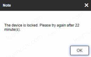 The device is locked message The device is locked message