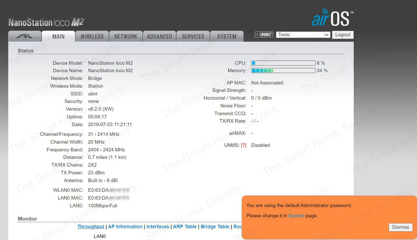 Ubiquiti NanoStation Loco M2 Web Interface 01 Ubiquiti NanoStation Loco M2 Web Interface 01
