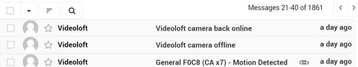Videoloft alerts Videoloft alerts