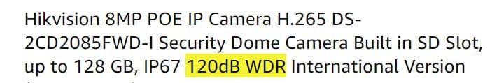 WDR Security Camera