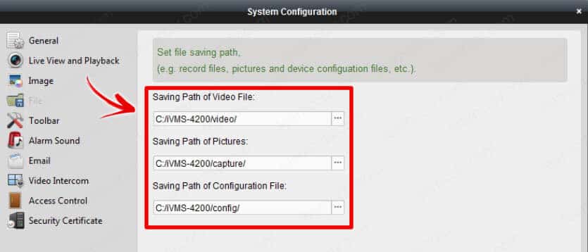 where the iVMS 4200 files are saved where the iVMS 4200 files are saved
