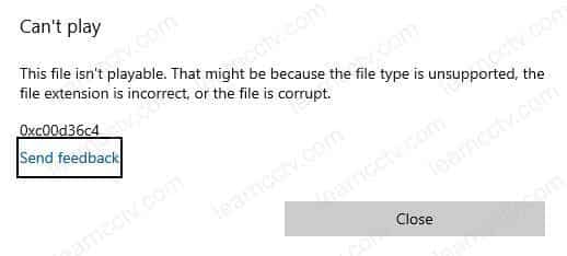 Windows Media Player cant play Hikviison files Windows Media Player cant play Hikviison files
