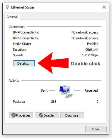 Windows Network Connections Details Windows Network Connections Details