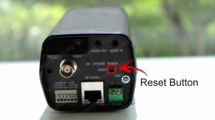 Wisenet Box Camera Reset Button Wisenet Box Camera Reset Button