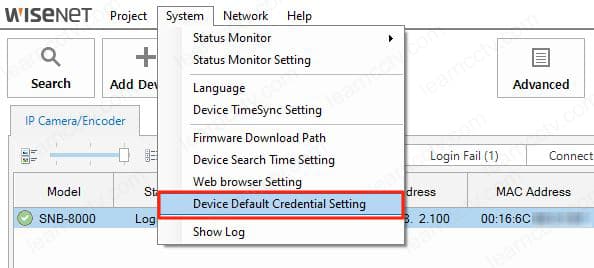 Wisenet Device Manager Default Credentials Wisenet Device Manager Default Credentials