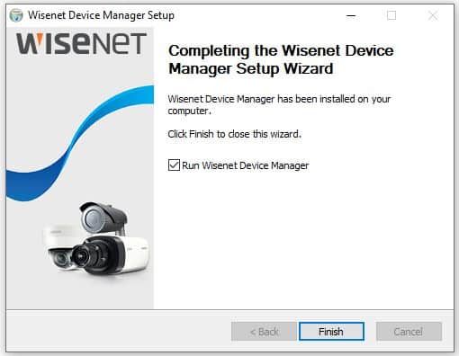Wisenet Device Manager install 04 Wisenet Device Manager install 04