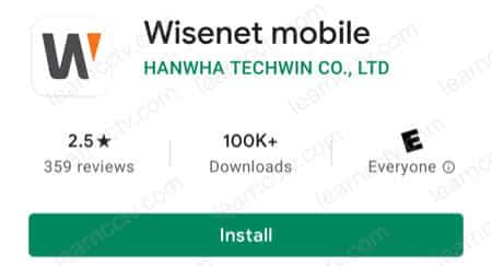 Wisenet Mobile App Install Wisenet Mobile App Install