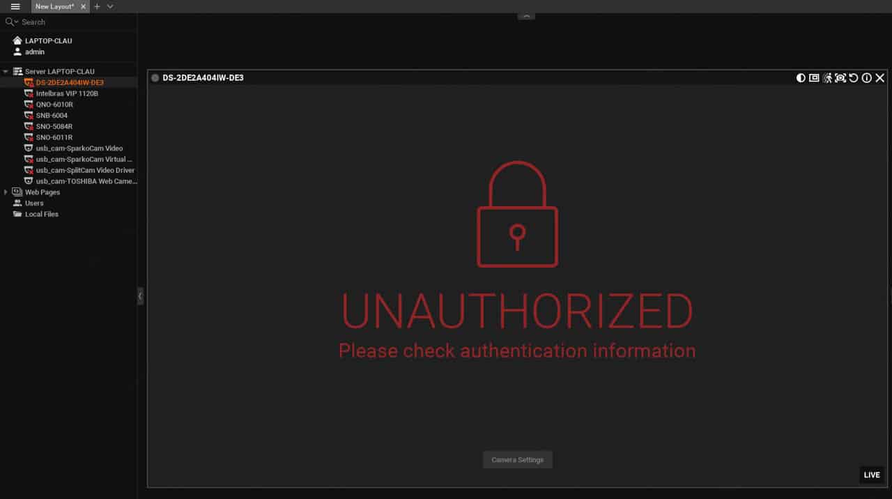 Wisenet Wave Unauthorized access to Hikvision camera Wisenet Wave Unauthorized access to Hikvision camera