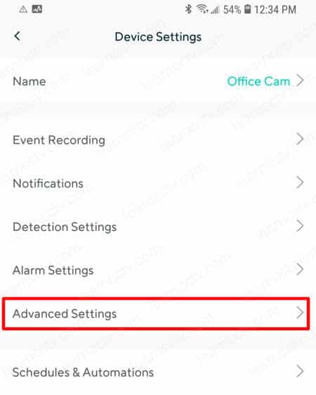 Wyze Cam Advanced Settings Wyze Cam Advanced Settings