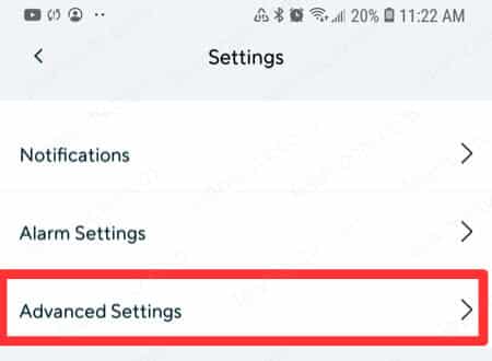Wyze Cam advanced Settings Wyze Cam advanced Settings