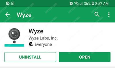 Wyse Cam V2 app open Wyse Cam V2 app open