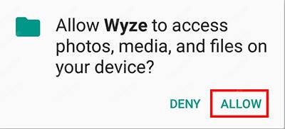 Wyze-cam-app-08 Wyse Cam V2 App Allow Media Access