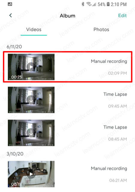 Wyze Cam App Playback-Exported-Video Wyze Cam App Playback-Exported-Video