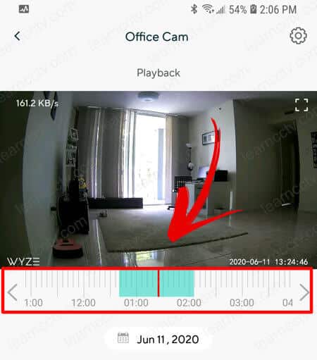 Wyze Cam App Playback Short Timeline Wyze Cam App Playback Short Timeline