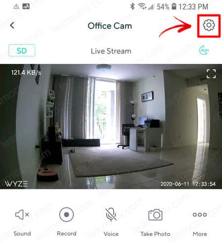 Wyze Cam Gear Button Wyze Cam Gear Button