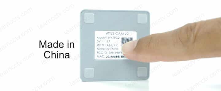 Wyze Cam made in china Wyze Cam made in china