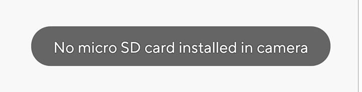 Wyze Cam Micro SD Card Error Wyze Cam Micro SD Card Error