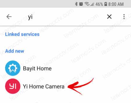 Yi camera Google Home Yi camera Google Home