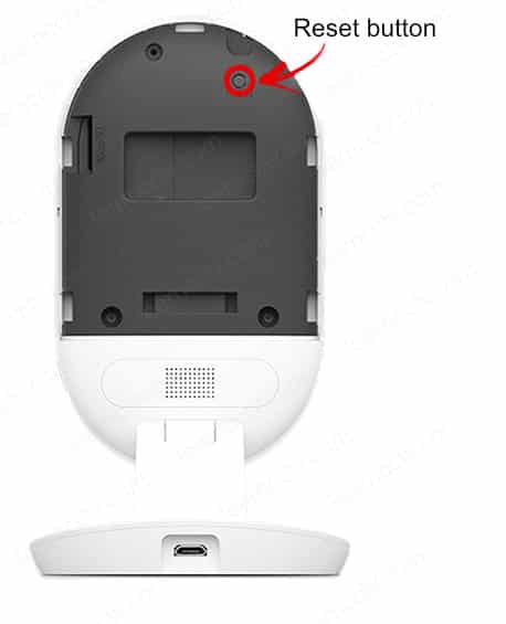 YI camera 2nd gen reset button YI camera 2nd gen reset button