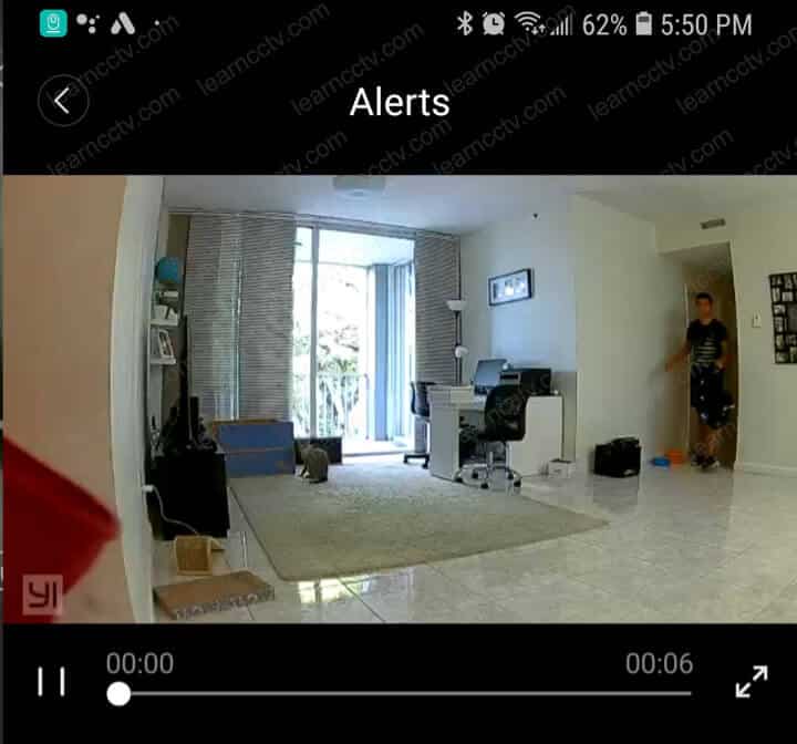 Yi Home Camera Human Detection Alert video Yi Home Camera Human Detection Alert video