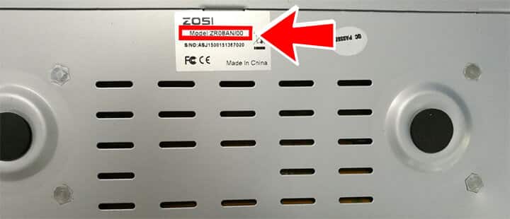 Zosi DVR model Zosi DVR model
