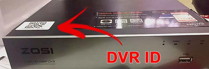 Zosi DVR QR Code DVR ID Zosi DVR QR Code DVR ID