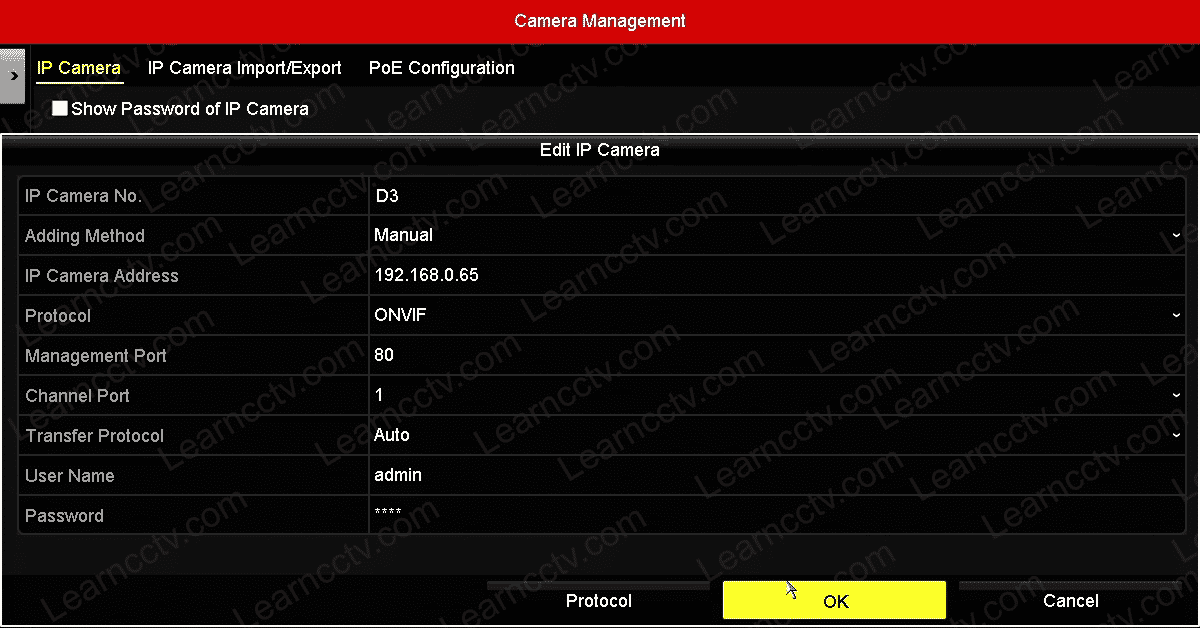 Adding an Axis camera to a Hikvision NVR Adding an Axis camera to a Hikvision NVR