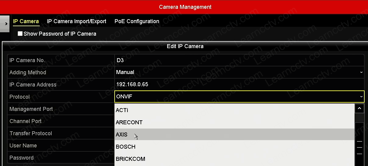 Axis camera ONVIF protocol Axis camera ONVIF protocol