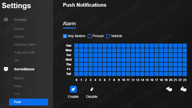 Camera notification Camera notification