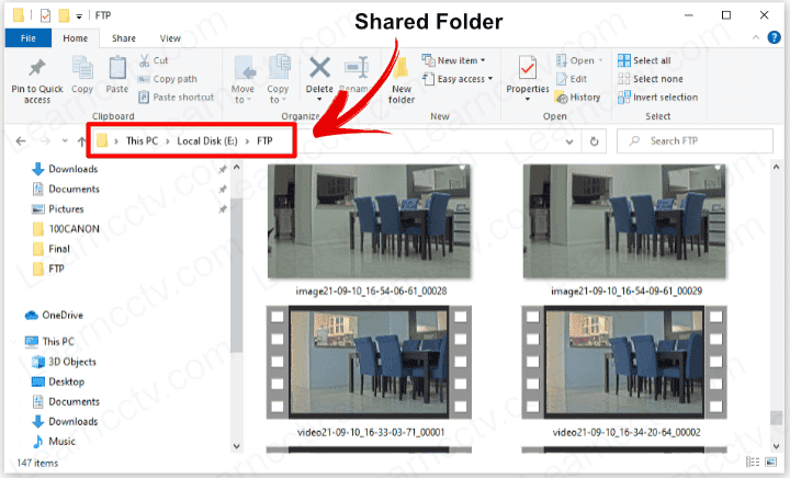 FTP Sever shared folder FTP Sever shared folder