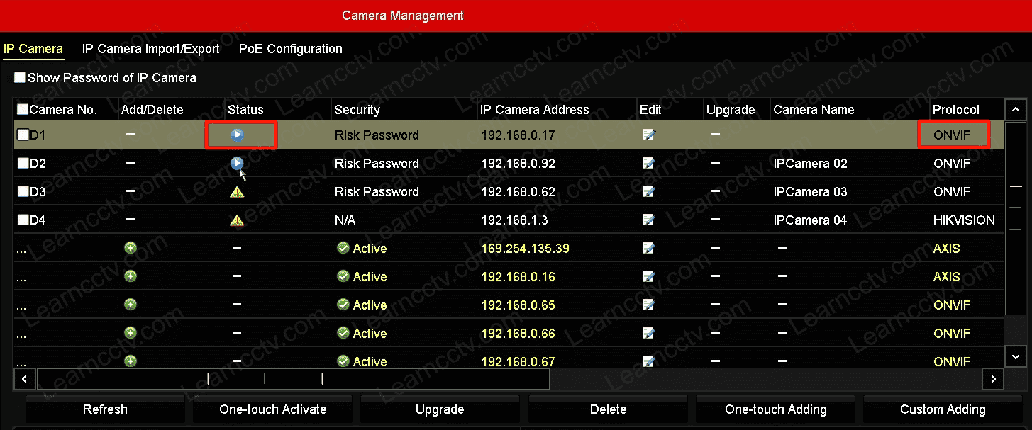 Hikvision NVR camera menu Hikvision NVR camera menu