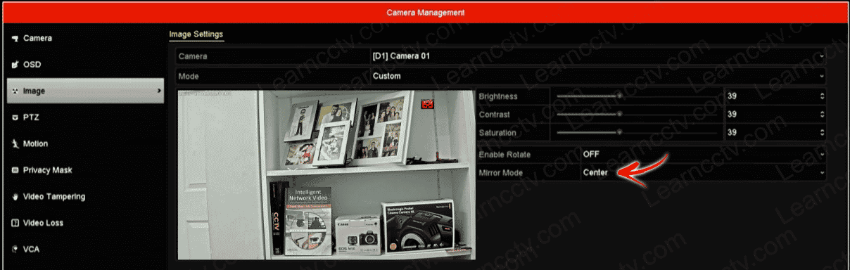 Hikvision NVR flip the image Hikvision NVR flip the image