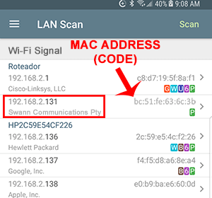 Network-Analyzer-MAC-Add Look for Swann DVR Mac Address