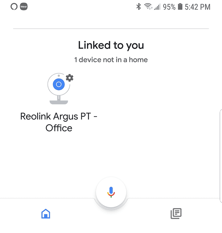 Reolink camera linked to Google Home Reolink camera linked to Google Home