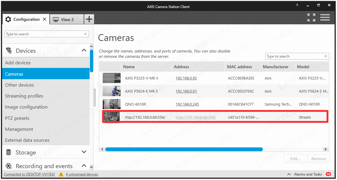 Reolink camera on Axis Camera Station Reolink camera on Axis Camera Station