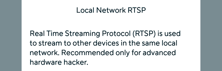 RTSP message RTSP message