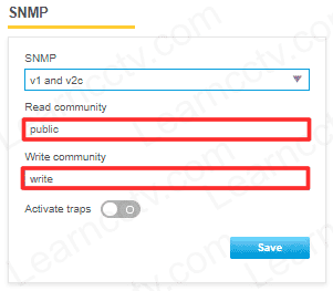 SNMP community on Axis Camera SNMP community on Axis Camera